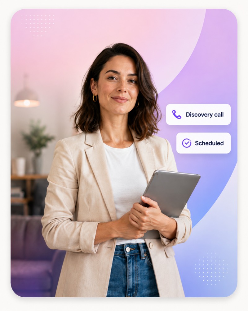 Consultant scheduling a discovery call